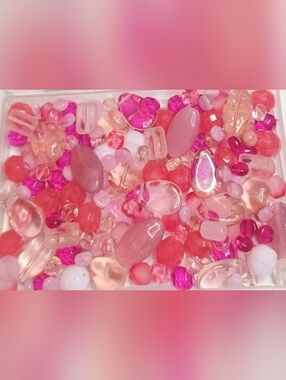 Czech glass loose beads Pink Jewelry Making